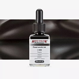 Atrament akrylowy 603 Sepia Aerocolor Professional Schmincke 28ml