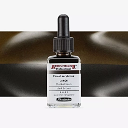 Atrament akrylowy 606 Ciemnobrązowy Aerocolor Professional Schmincke 28ml