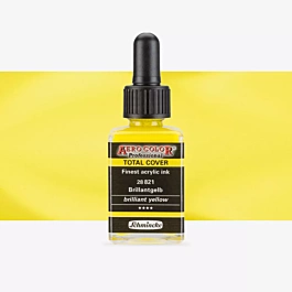 Atrament akrylowy 821 Jasnożółty Aerocolor Professional Schmincke 28ml