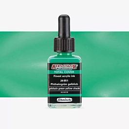 Atrament akrylowy 851 Green Phthalo żółty Aerocolor Professional Schmincke 28ml