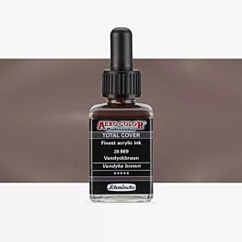 Atrament akrylowy 869 Brown Van Dycke Aerocolor Professional Schmincke 28ml