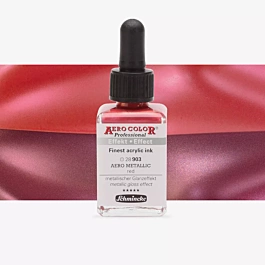 Atrament akrylowy 903 Metallic red Aeroshine Professional Schmincke 28ml