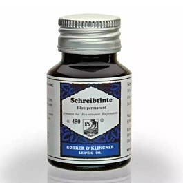 Tinta estilográfica 450 Azul permanente Schreibtinte Rohrer & Klingner 50ml
