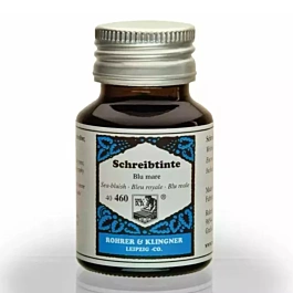 Tinta estilográfica 460 Azul mar Schreibtinte Rohrer & Klingner 50ml
