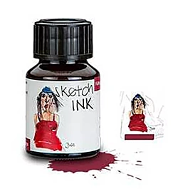 Tinta Sketch Ink Jule Rojo Oscuro Rohrer & Klingner 50ml