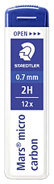 Zestaw 12 węgli 2H Mars Micro Carbon Staedtler 0,7 mm