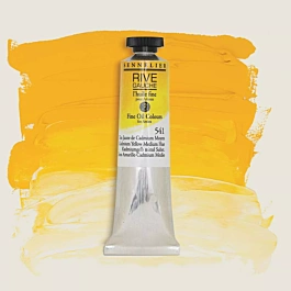 Tubo per pittura ad olio medio giallo cadmio, nost. 541 Rive Gauche Sennelier 40ml