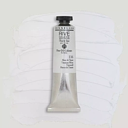 Tubo di pittura ad olio bianco titanio 116 Rive Gauche Sennelier 40 ml