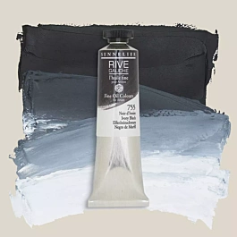 Tubo di pittura ad olio nero avorio 755 Rive Gauche Sennelier 40ml