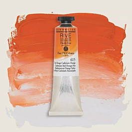 Tubo per pittura ad olio rosso-arancione al cadmio sostantivo 615 Rive Gauche Sennelier 40ml