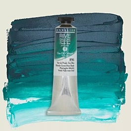Tubo di pittura ad olio verde ftalico tono blu 896 Rive Gauche Sennelier 40ml