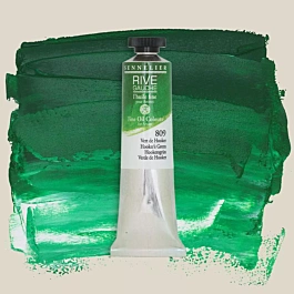 Hooker 809 Rive Gauche Sennelier verde pittura ad olio tubo da 40 ml
