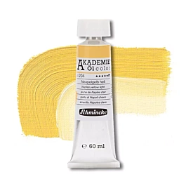 Light Naples yellow oil tube 204 Akademie Öl Schmincke 60ml
