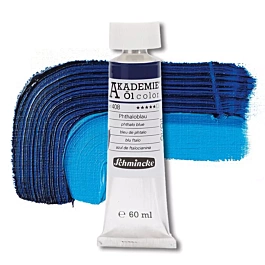 Blue phthalocyanine oil tube 408 Akademie Öl Schmincke 60ml