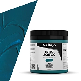 Acrílico Artist 604 turquesa de cobalto Vallejo 500ml