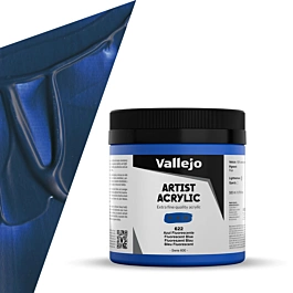 Acrílico Artist 622 azul fluorescente Vallejo 500ml
