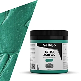 Acrílico Artist 715 verde iridiscente Vallejo 500ml