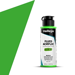 Acrílico Fluid 623 verde fluorescente Vallejo 100ml