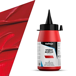 Acrílico Studio 002 Rojo Cadmio Vallejo 500ml