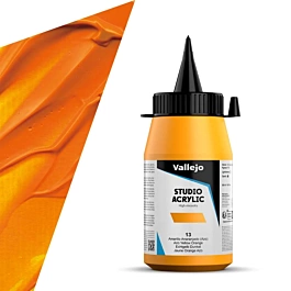 Acrílico Studio 013 Amarillo Anaranjado Vallejo 500ml