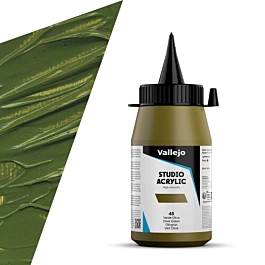 Acrílico Studio 048 Verde Oliva Vallejo 500ml
