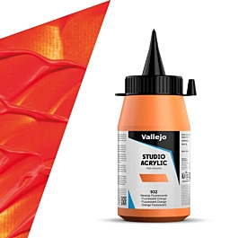 Acrílico Studio 932 Naranja Fluorescente Vallejo 500ml