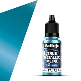 Model painting paint Turquoise Hidra Airbrush True Metallic Vallejo 18ml