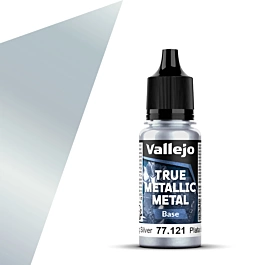 Sterling Silver BaseTrue Metallic Vallejo Model Paint 18ml