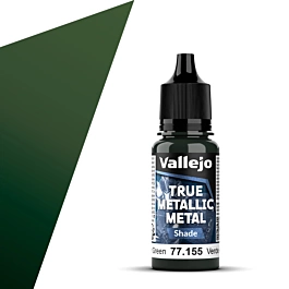 Vallejo Amber Green Shade True Metallic Vallejo model paint 18ml