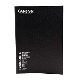 Blocco da disegno Canson A5 Soft Cover Graduate Black Sketch