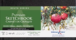 Sketchbook Delta Multi-Technique 270 g/m² Black Stillman & Birn 23x15cm