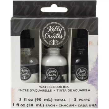 Set 3 Acuarela Líquida Kelly Creates 30ml