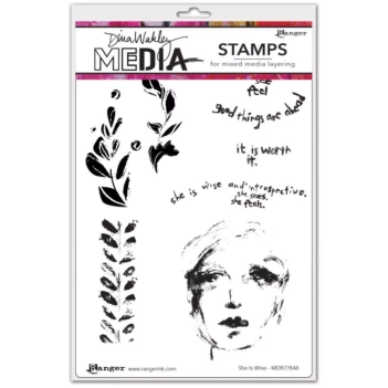 Die-Cuts de Chipboard Make Art Chippies Blossoms Wendy Vecchi