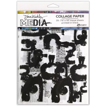 Papel Collage Painted Marks Dina Wakley Ranger 19x25cm
