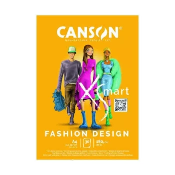 Canson  XSmart Fashion Design A4 Tekenblok 180g/m²