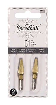 Speedball Set 2 Nibs Broad-edge C1 