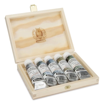 Zestaw 5 tubek supergranulowanej farby akwarelowej Horadam Mist Schmincke 15 ml