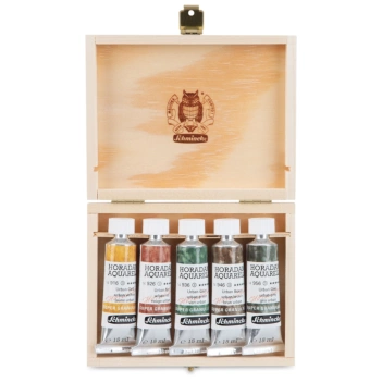 Zestaw 5 tubek supergranulowanej farby akwarelowej Horadam Urban Schmincke 15 ml