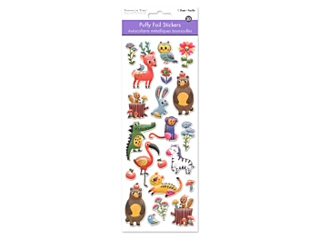 Puffy Stickers Animales Salvajes MultiCraft