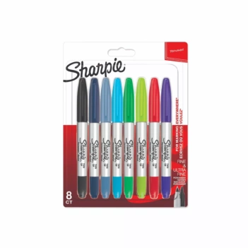 Set 8 Rotuladores Permanentes Doble Punta Sharpie