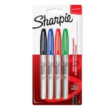 Set 4 Rotuladores Permanentes Punta Fina Sharpie