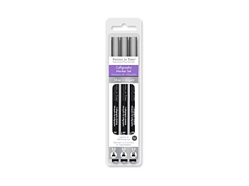 Set 3 Rotuladores Caligrafía Silver MultiCraft 