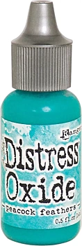 Reink Tinta Distress Oxide Peacock Feathers Tim Holtz Ranger 14ml