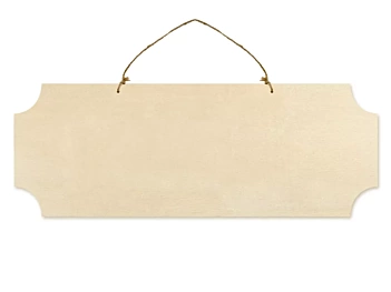 Cartel de Madera Para Colgar Rectangular MultiCraft