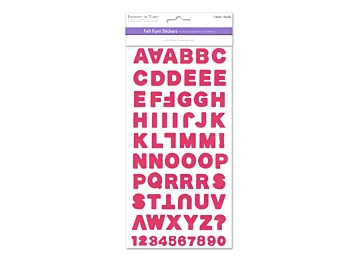 Stickers con Fieltro Alfabeto Rosa MultiCraft