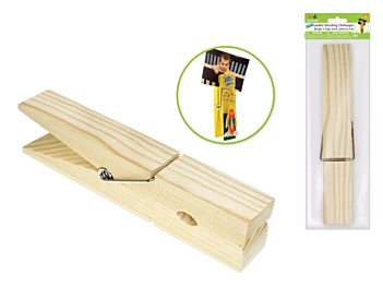 Pinza Extra Jumbo Madera Natural MultiCraft 21cm