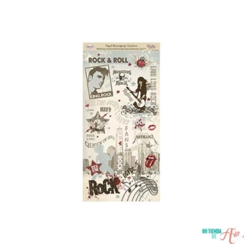 Papel de Decoupage 0813927 Rock & Roll 62x32 cm. Dayka