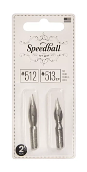Speedball Set 2 Nibs 512 y 513EF 