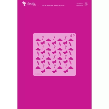Plantilla de stencil Chevron 13x13cm