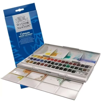 Caja de acuarelas 45 medias pastillas Cotman Winsor & Newton